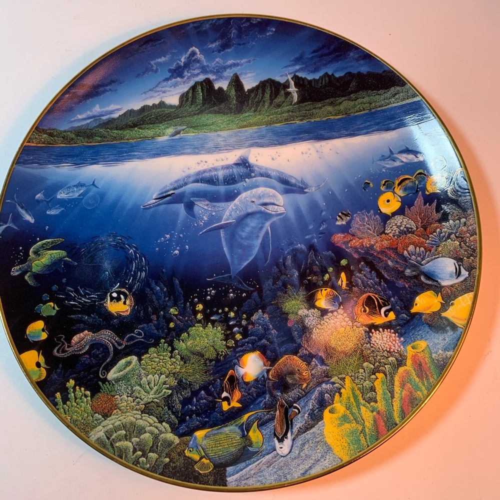The Danbury Mint Underwater Paradise plate